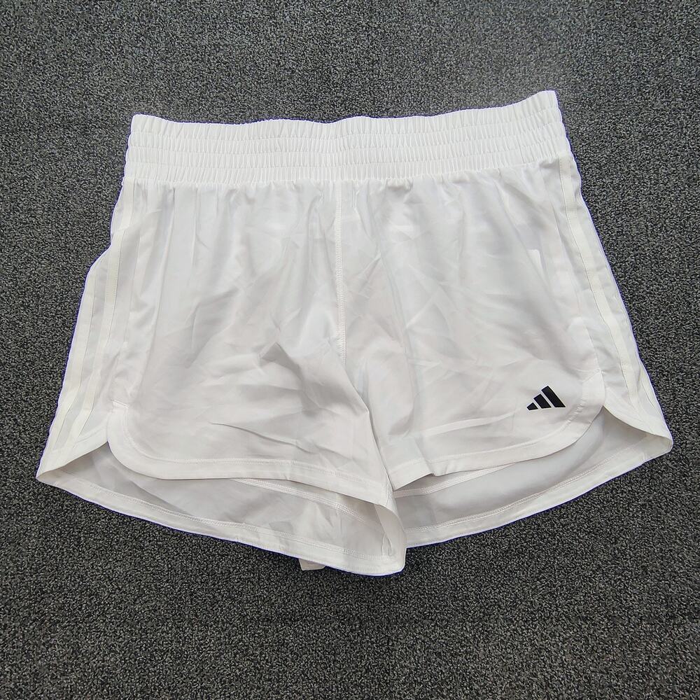 New Adidas Originals Women's Size XL Classic Pacer Shorts White 3" Inseam